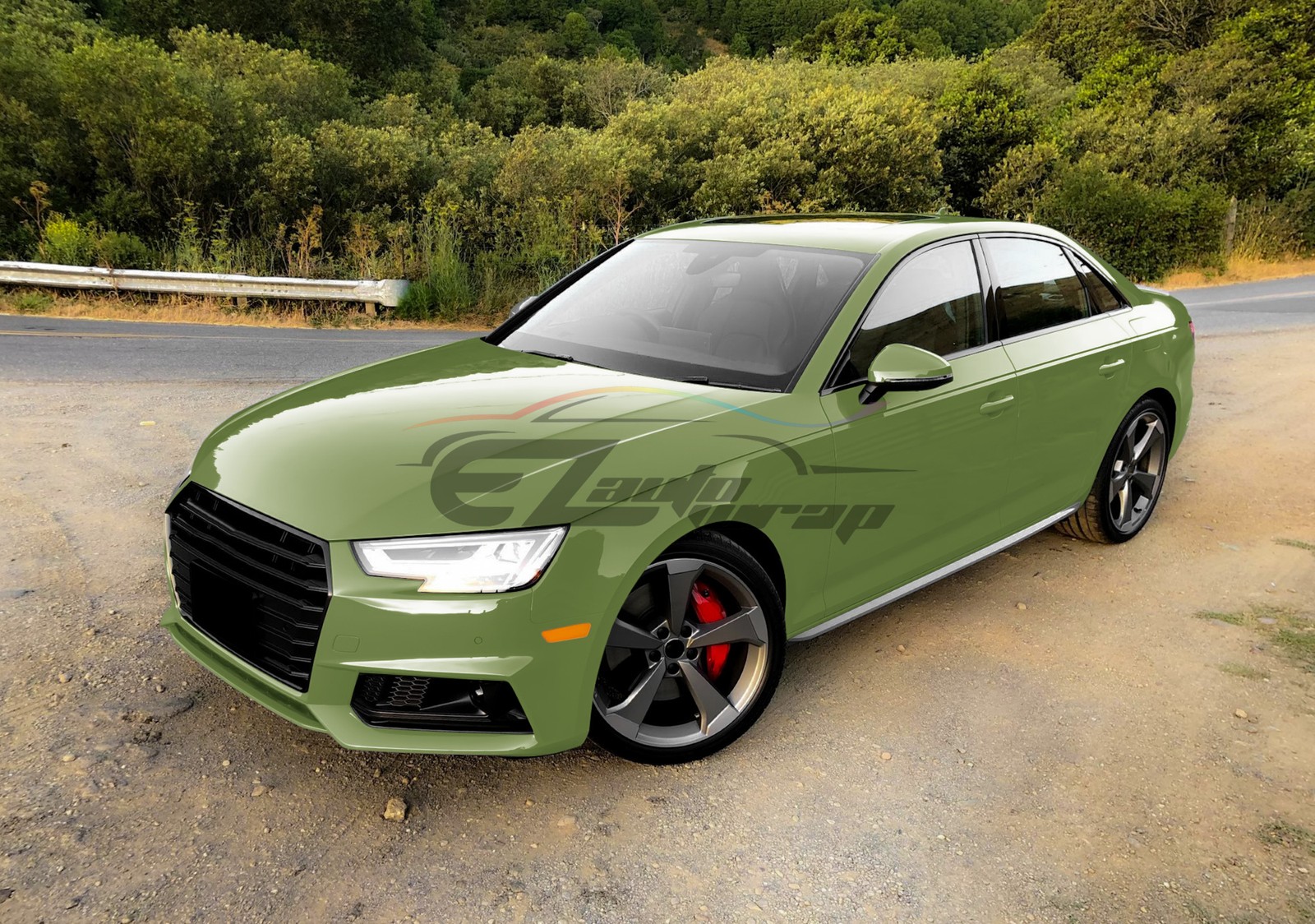 ESSMO PET Super Gloss Racing Green Car Vehicle Vinyl Wrap Decal Sheet Like Paint