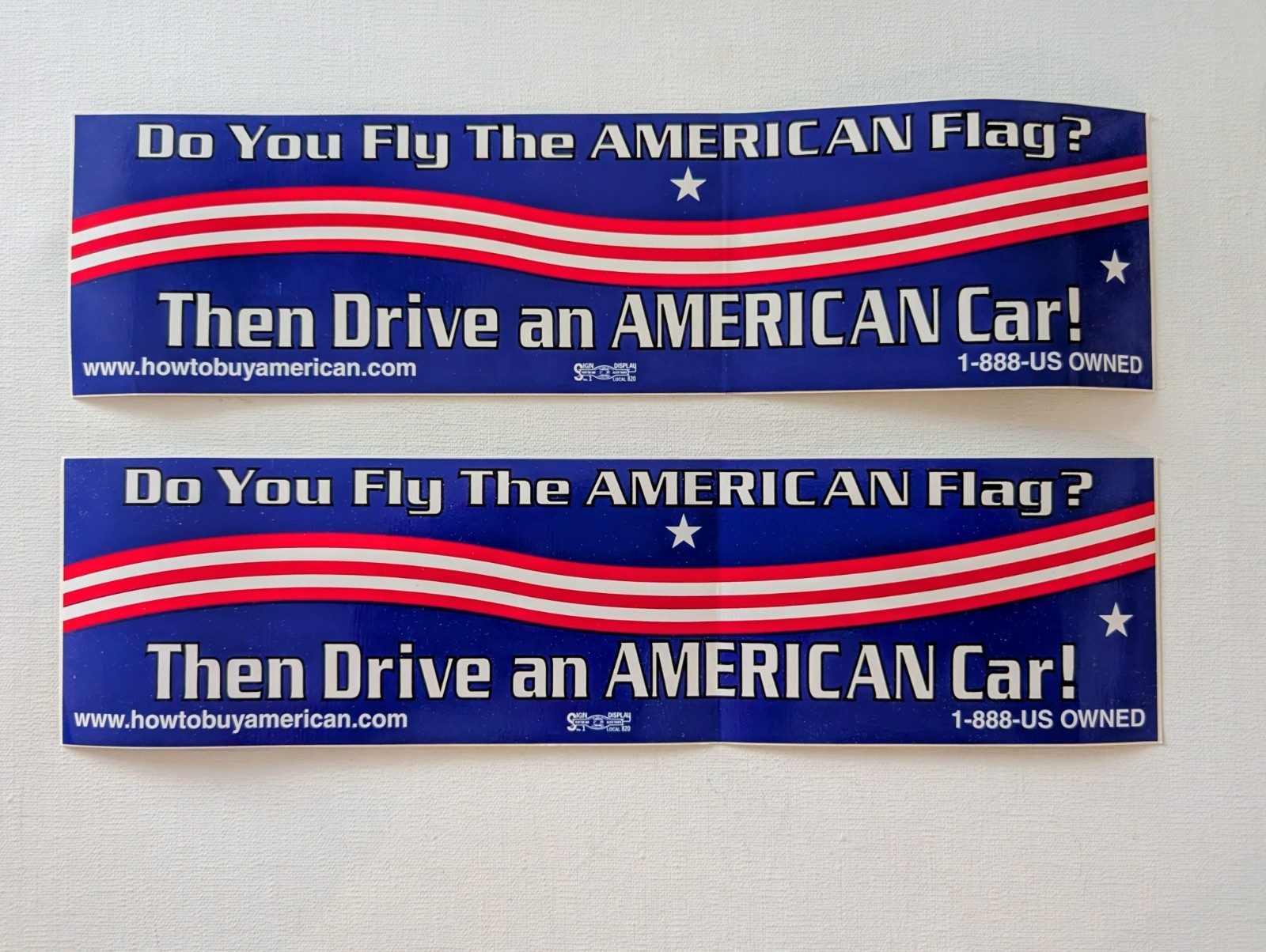 Buy American Cars Bumper Stickers