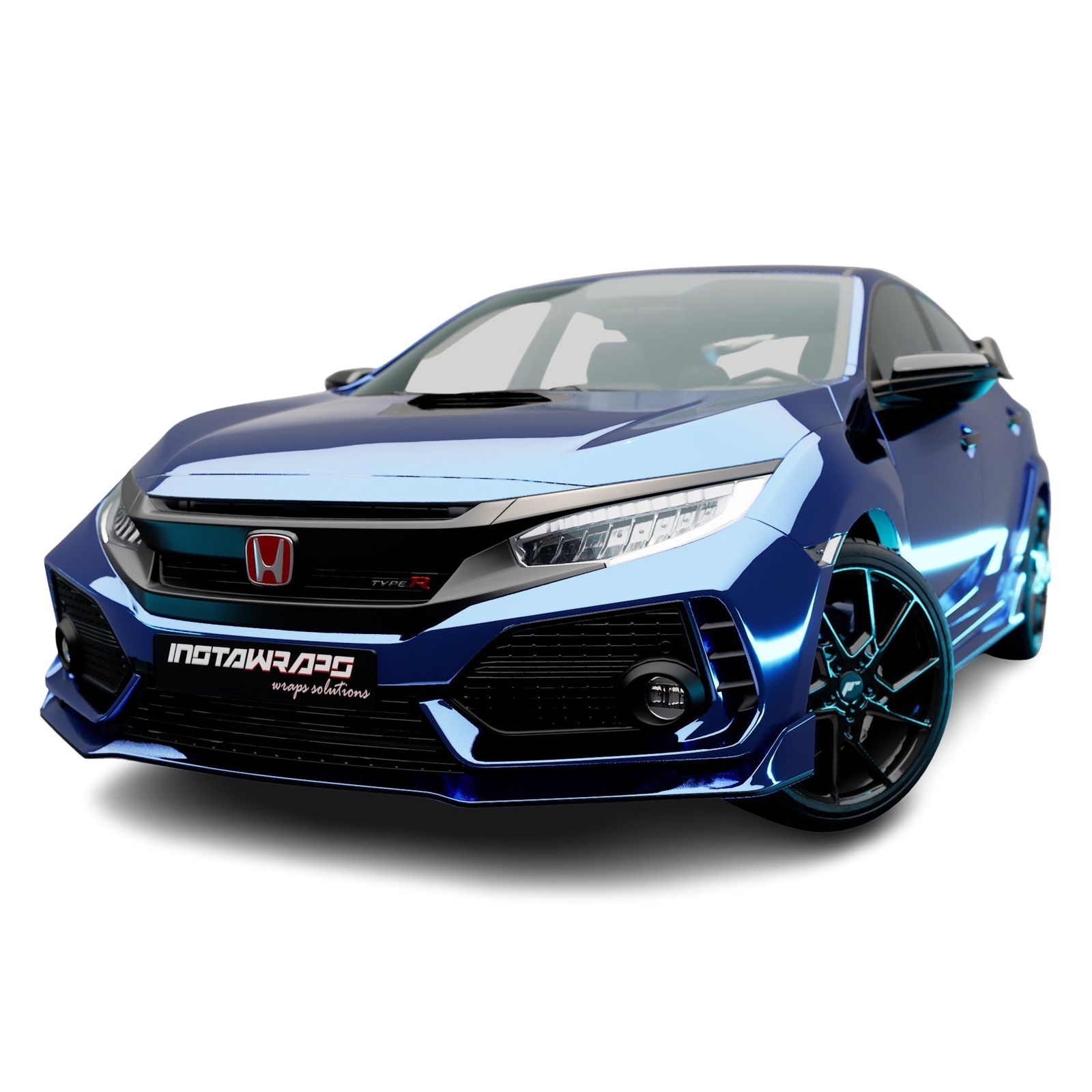 Avery Dennison SF100 Conform Chrome Blue Flexible Vinyl Car Wrap Film | 256-S