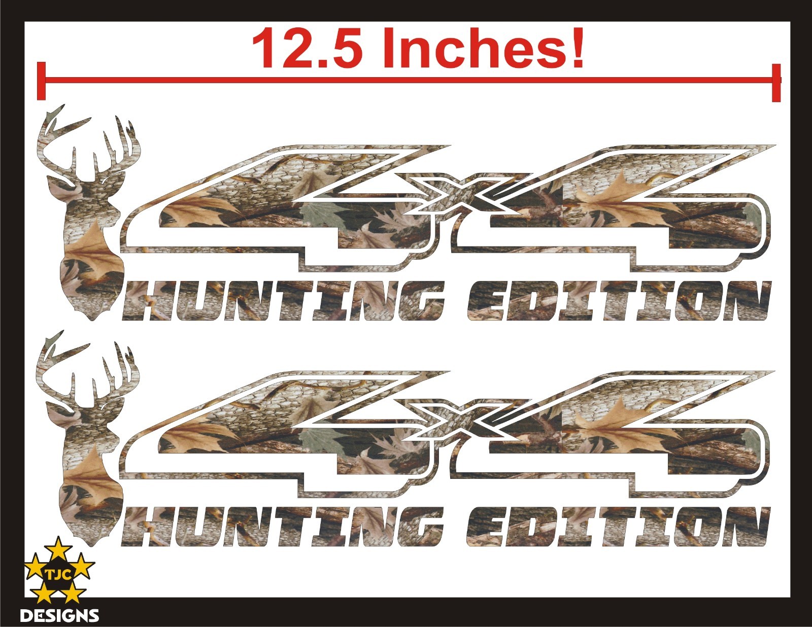 4×4 Decals, OAK TREE CAMOUFLAGE Set for Ford F150 Super Duty Deer Hunting CAMO