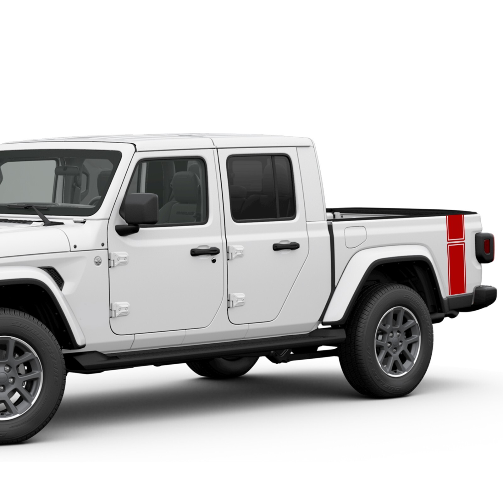 Bed stripes graphics stickers decal compatible with Jeep Gladiator