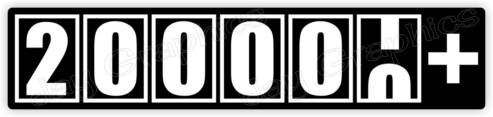 200000 + Miles Window Decal Bumper Sticker Import Truck Diesel 4×4 Ranger 200k