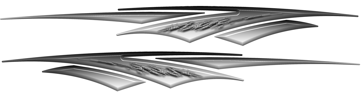 2 Car Truck Trailer Side Decals Graphics Stripes Vinyl #A1N