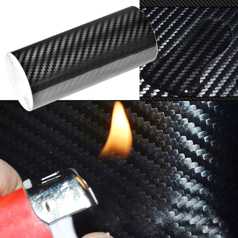 Carbon Fiber CarSticker Protector Strip Door Sill Scratch Anti Tape 5D 10cm*10ft