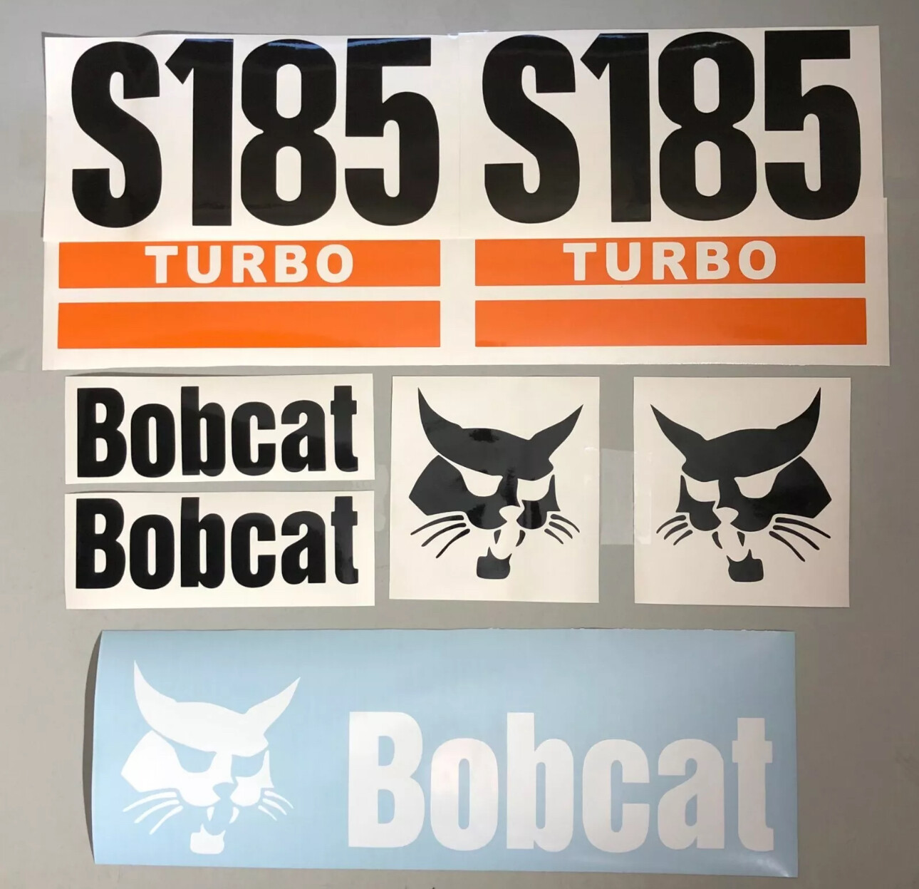 Bobcat S185 Turbo (SET OF 7) Skid Steer Replacement Aftermarket Vinyl Decals