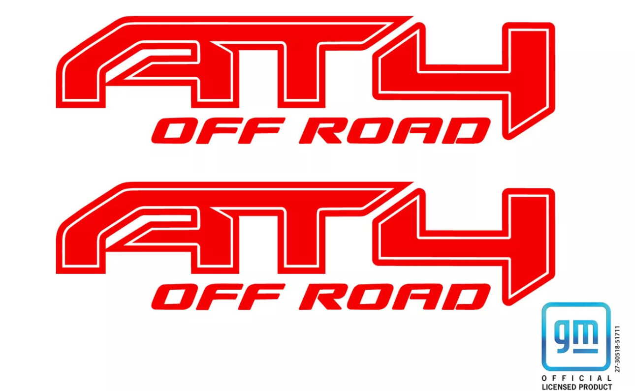 2019 20 21 22 23 24 GMC Sierra AT4 Off Road Bedside Decals Set of 2