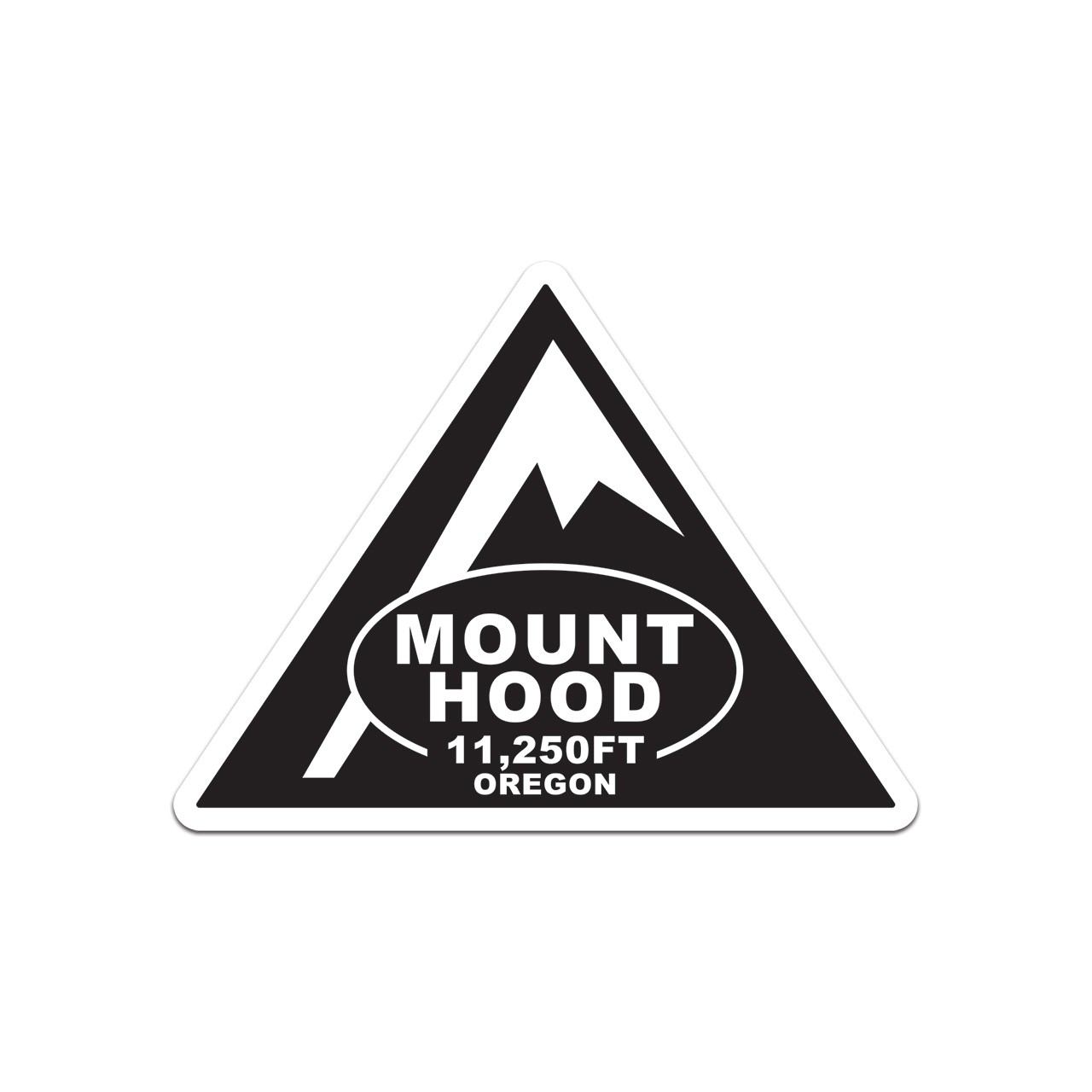 Triangle Mount Hood Sticker Decal
