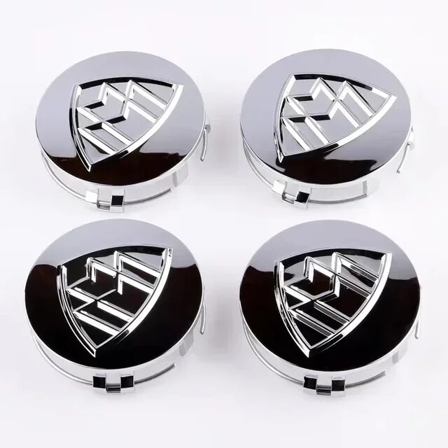 4pcs 75mm Maybach Car Emblem Wheel Center Hub Cap auto Rim cover dust-proof
