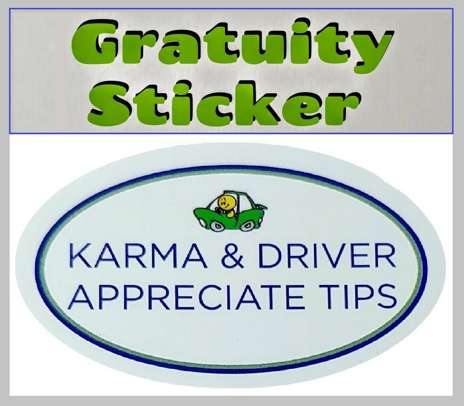 TIP BOOSTER STICKER , UBER TIP , TIP STICKER