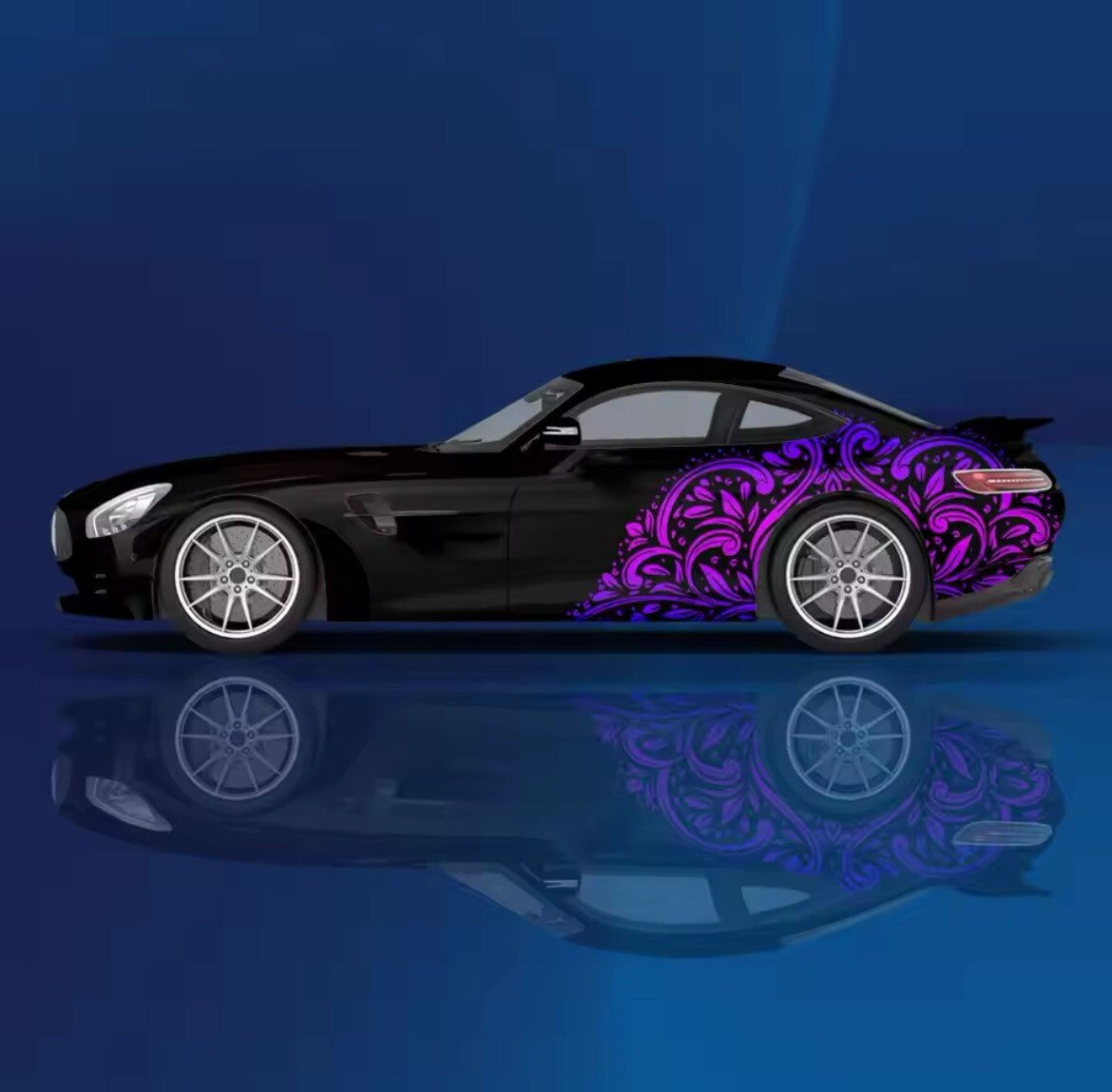 Tatau Decal; Universal Fit Car Decal For Both Sides; Sporty Pattern Car Decal
