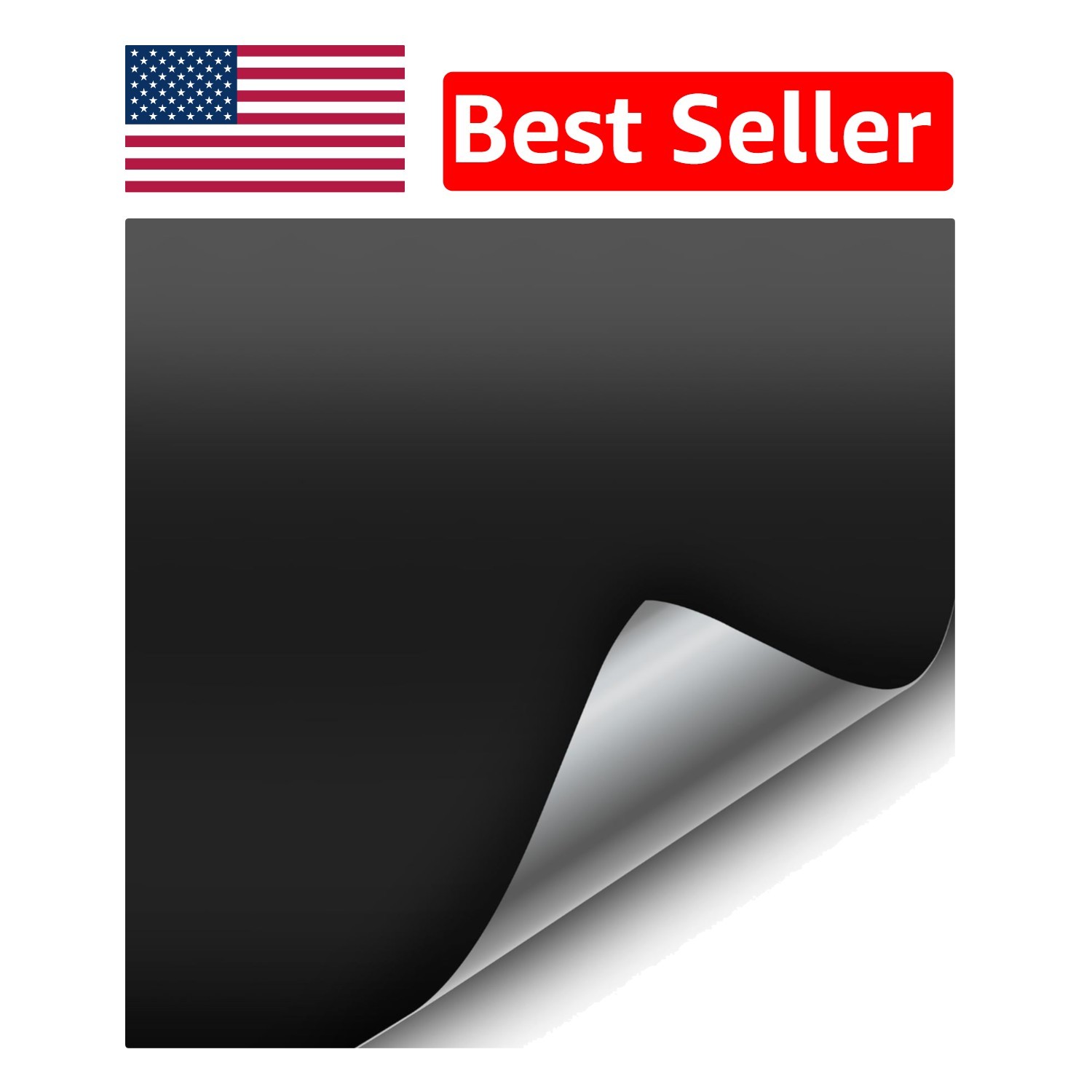 Matte Black Vinyl Wrap Adhesive Film 1ft x 5ft for DIY Vehicle Transformation