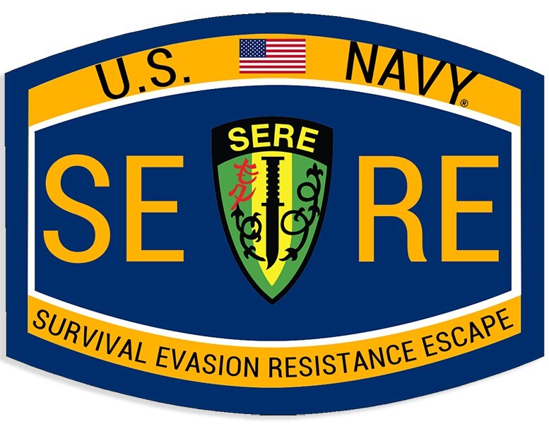 3×4 inch US Navy SERE Sticker (Survival Evasion Escape Ops Car Decal) Navy Lic.