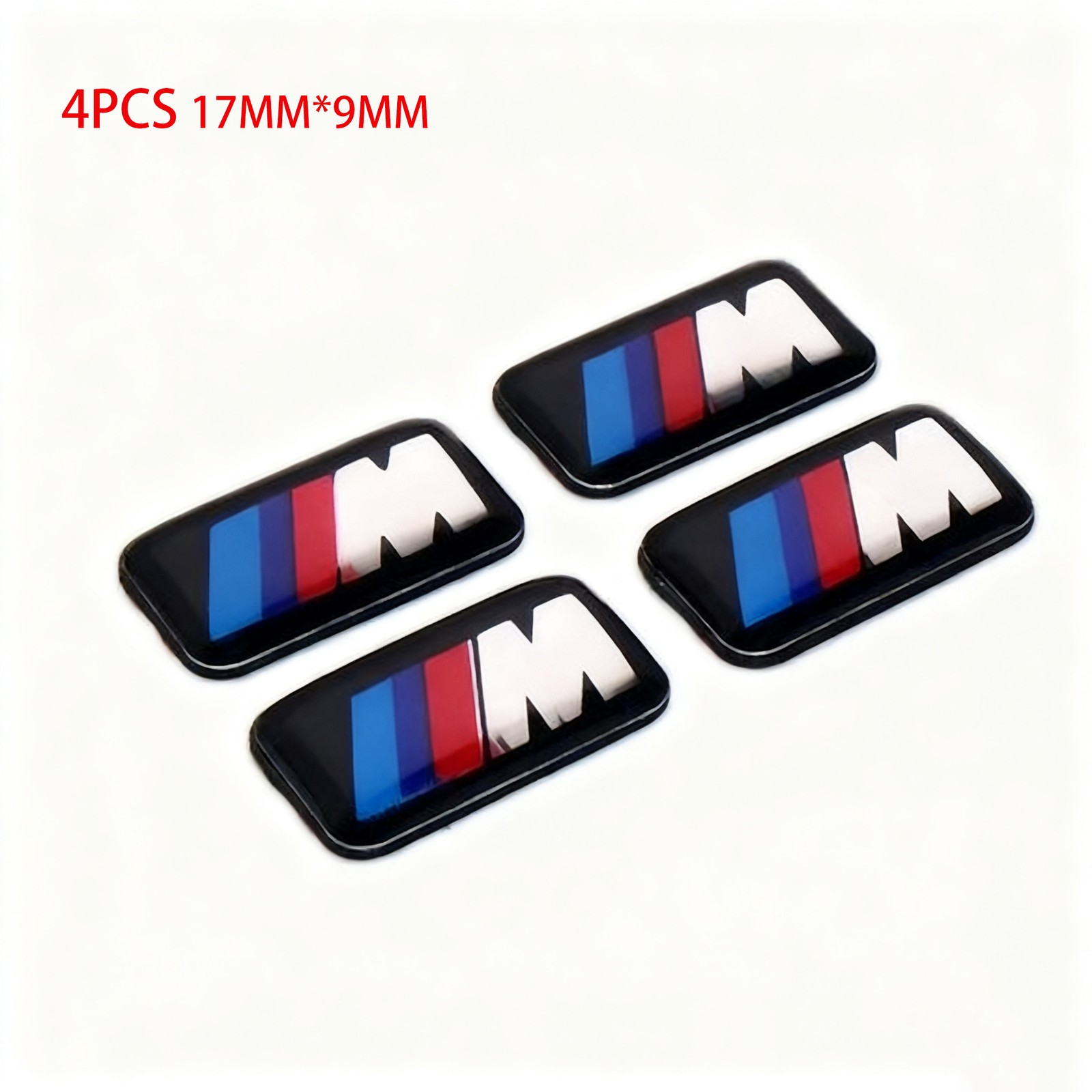 👑FIT FOR BMW WHEEL M BADGE STICKER EMBLEM DECAL 17mm X 9mm BADGE👑