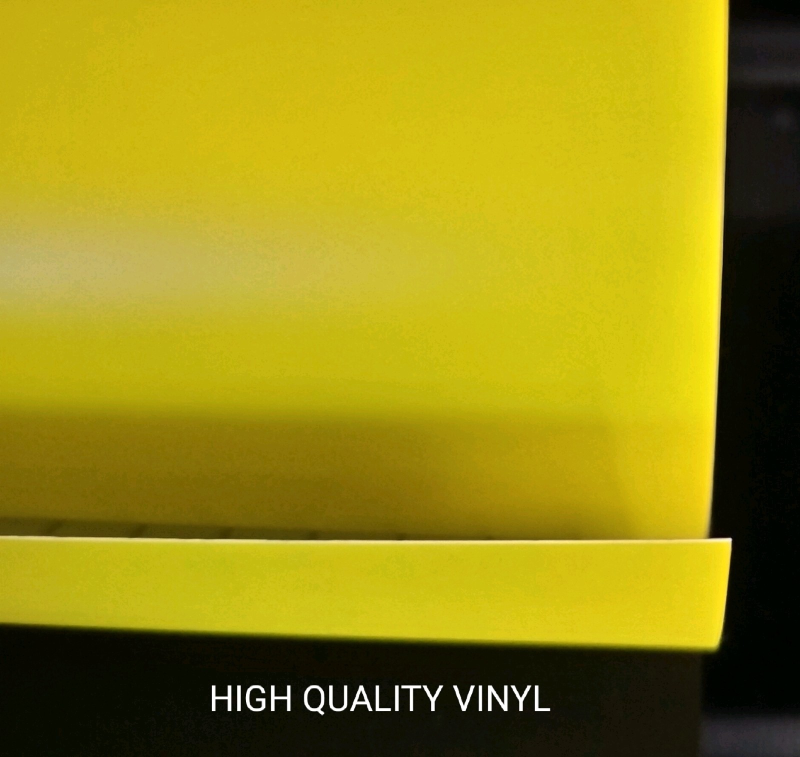 C8 Corvette COMPETITION YELLOW ‘TEAM CORVETTE’ PLAIN BLANK VINYL INSERT 2 X 7IN