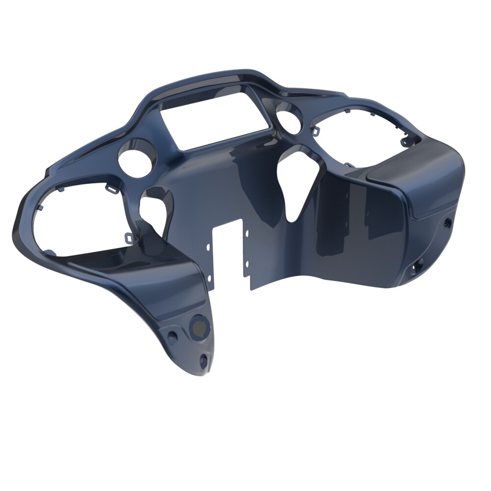 Midnight Blue Inner Fairing Glove Box Doors For 15+ Harley Road Glide FLTRX