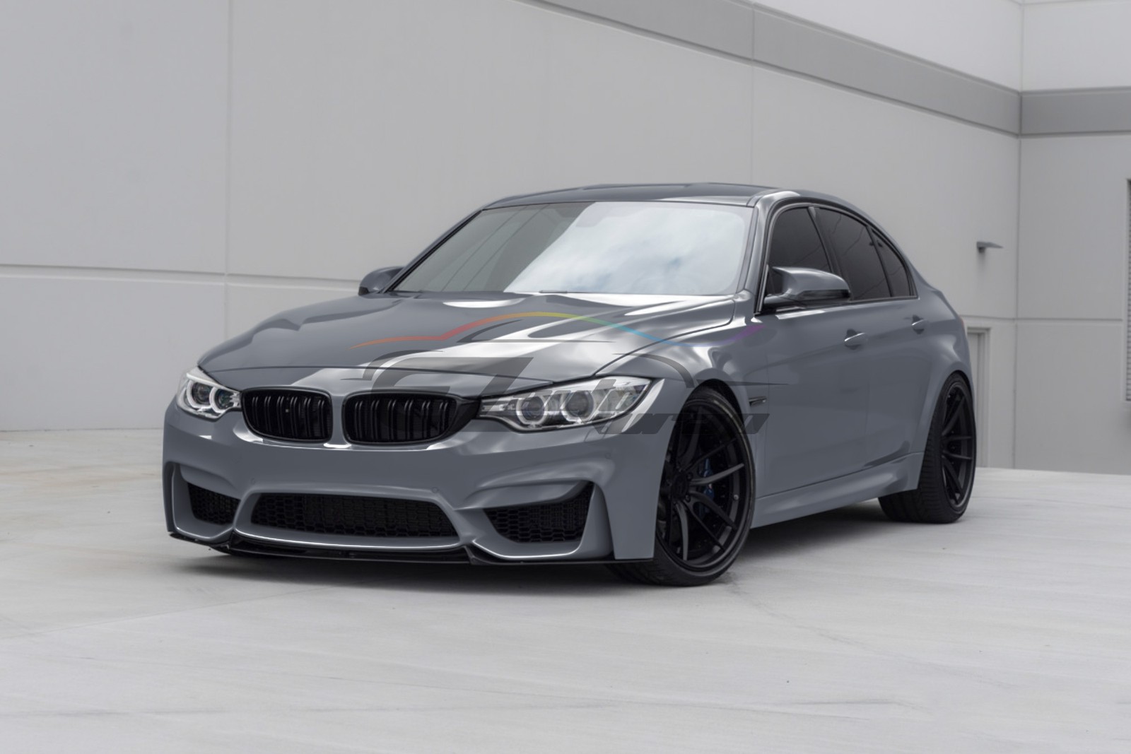 High Gloss Dark Nardo Gray Car Vinyl Wrap Sticker Decal Sheet Film Air Release