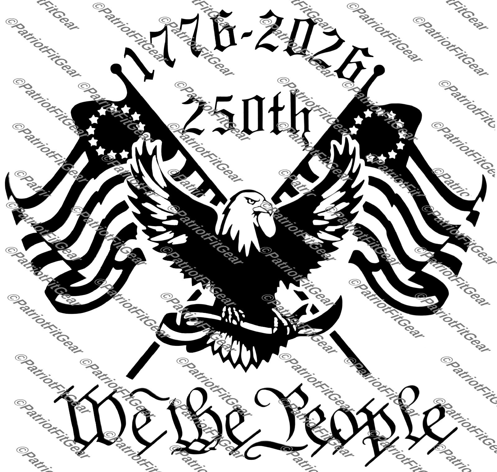 We The People, America’s 250th Anniversary,1176-2026,Faith, Freedom,Vinyl Decal