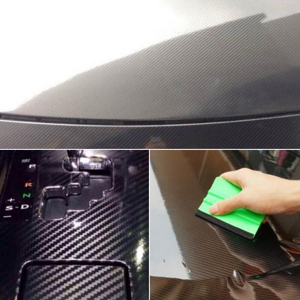 50*152cm Car Styling Sticker High Glossy 6D Carbon Fiber Vinyl Wrap Film Decal