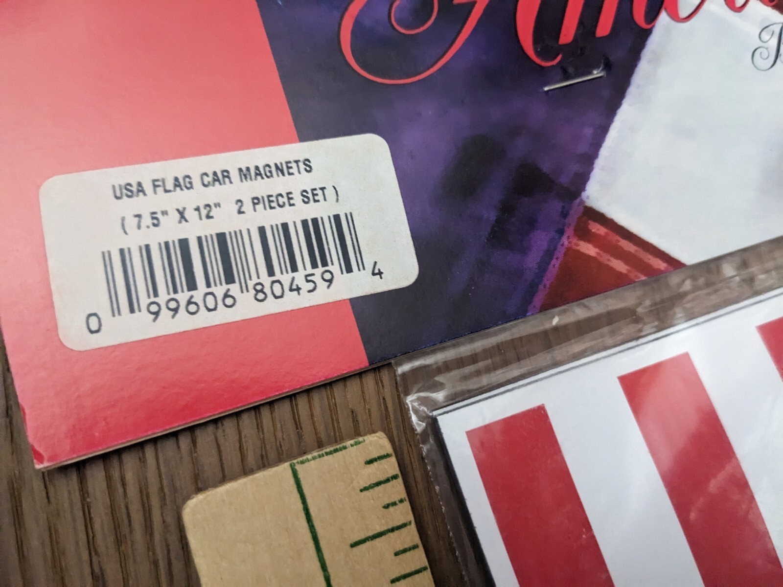 Magnetic USA Flags 12″ x 7.5″ 2-pack for Home, Auto, Office – Quick Shipping