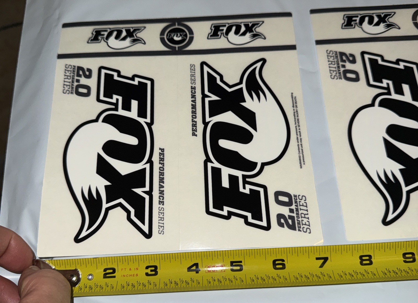 FOX RACING SHOCKS SHOX SUSPENSION 2.0 PERFORMANCE SERIES GENUINE DECALS STICKER