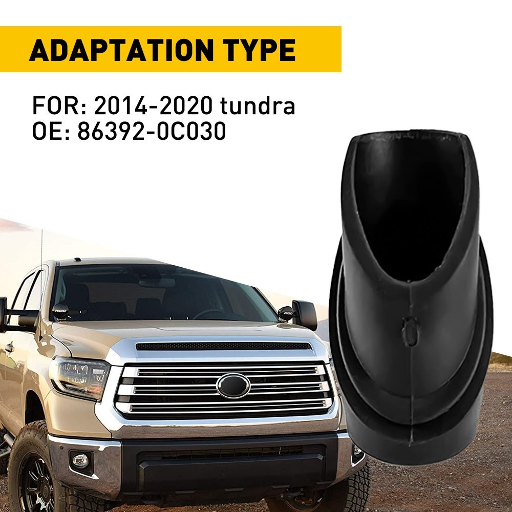 1/2set For Toyota 2014-20 Tundra Antenna Ornament Bezel Adapter Base Bezel 86392