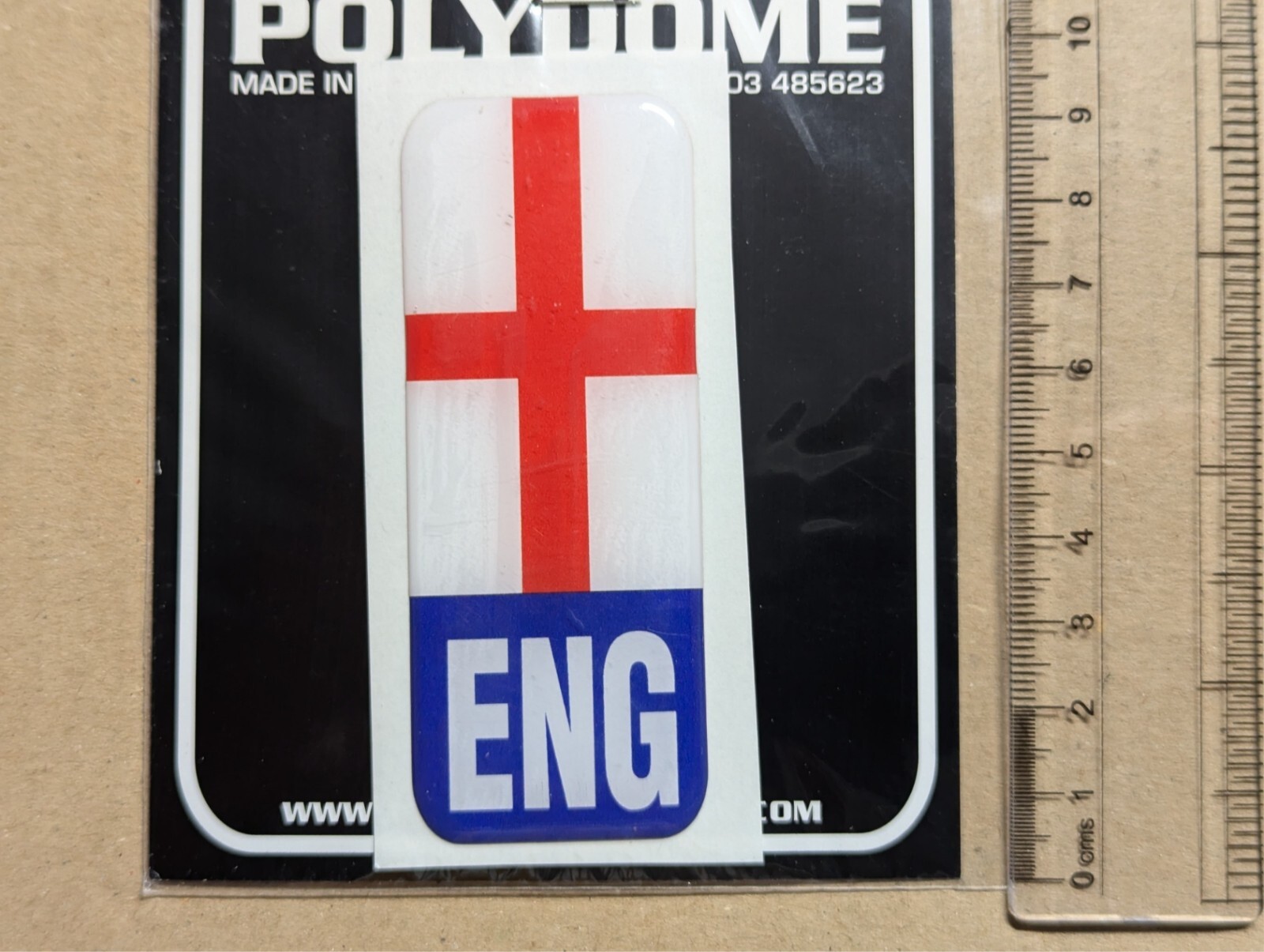 GB Great Britain England Flag Plate Emblem Car Van Vinyl Bumper Sticker Decal