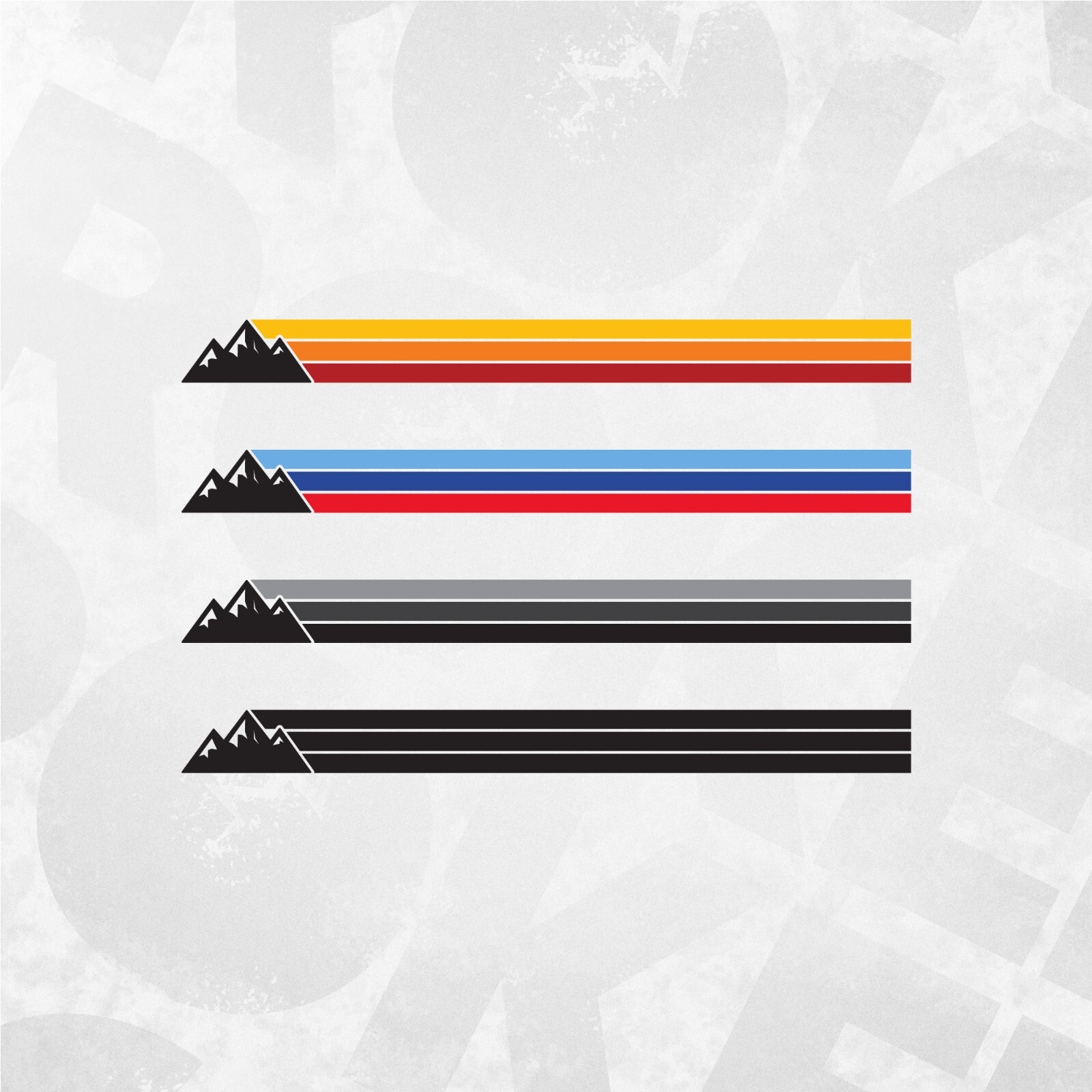 Vintage Mountain Side Stripe Decals Compatible with Toyota 4Runner 5th Gen