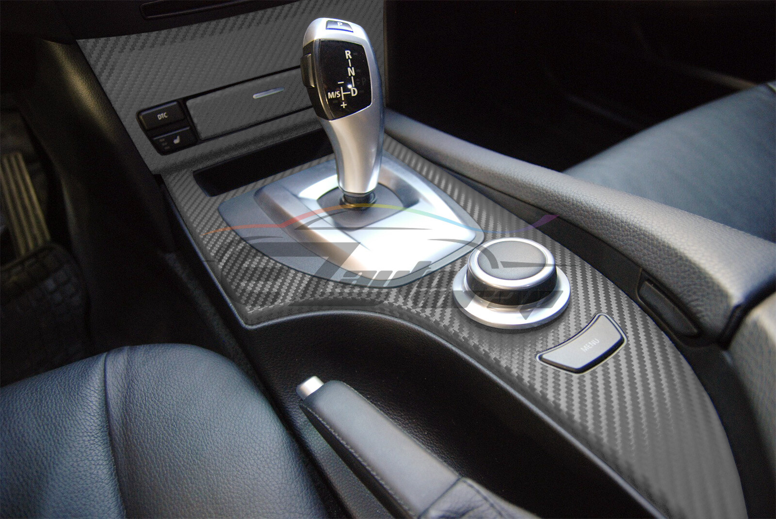 4D Carbon Fiber Gray Glossy Car Vinyl Wrap Sticker Decal Sheet Film Bubble Free