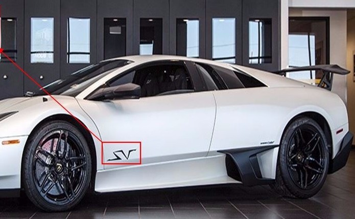 2x Sticker decal for Lamborghini Galardo Murcielago diablo headlight mirror wing