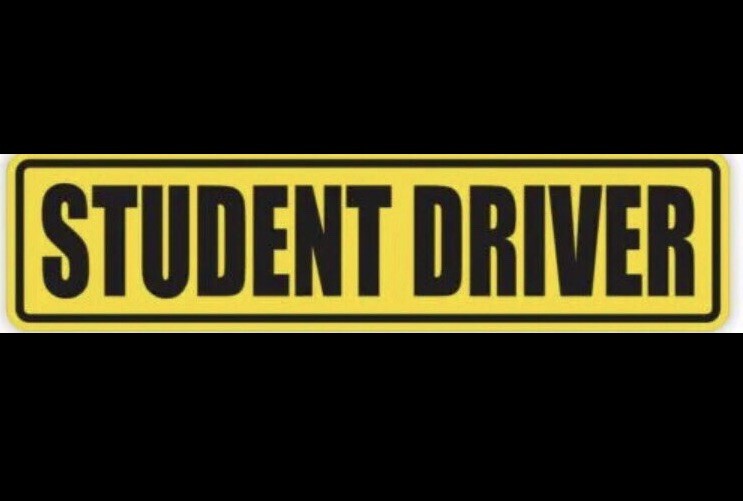 Set Of 1 Student Driver Bumper Sticker
