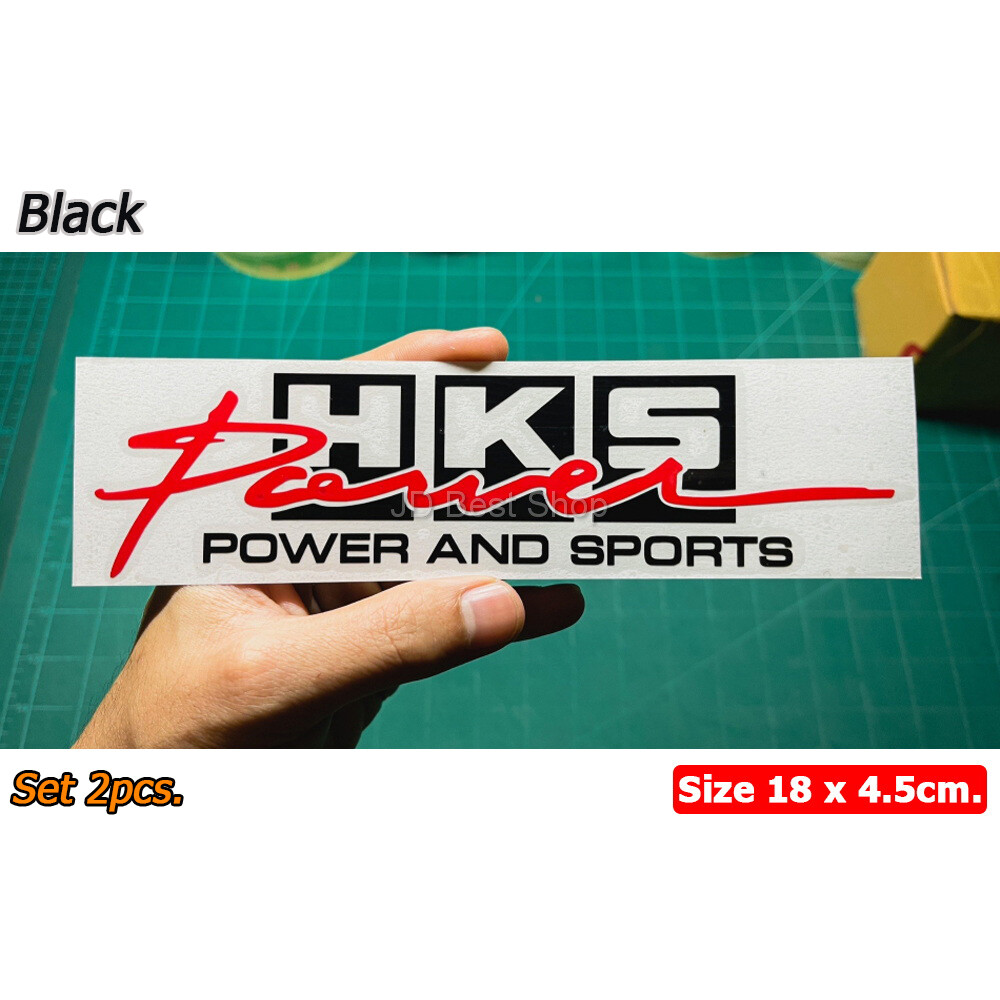 JDM Style Sticker Vinyl Diecut HKS Power&Sports Turbo Car Trunk Racing Sports 2p