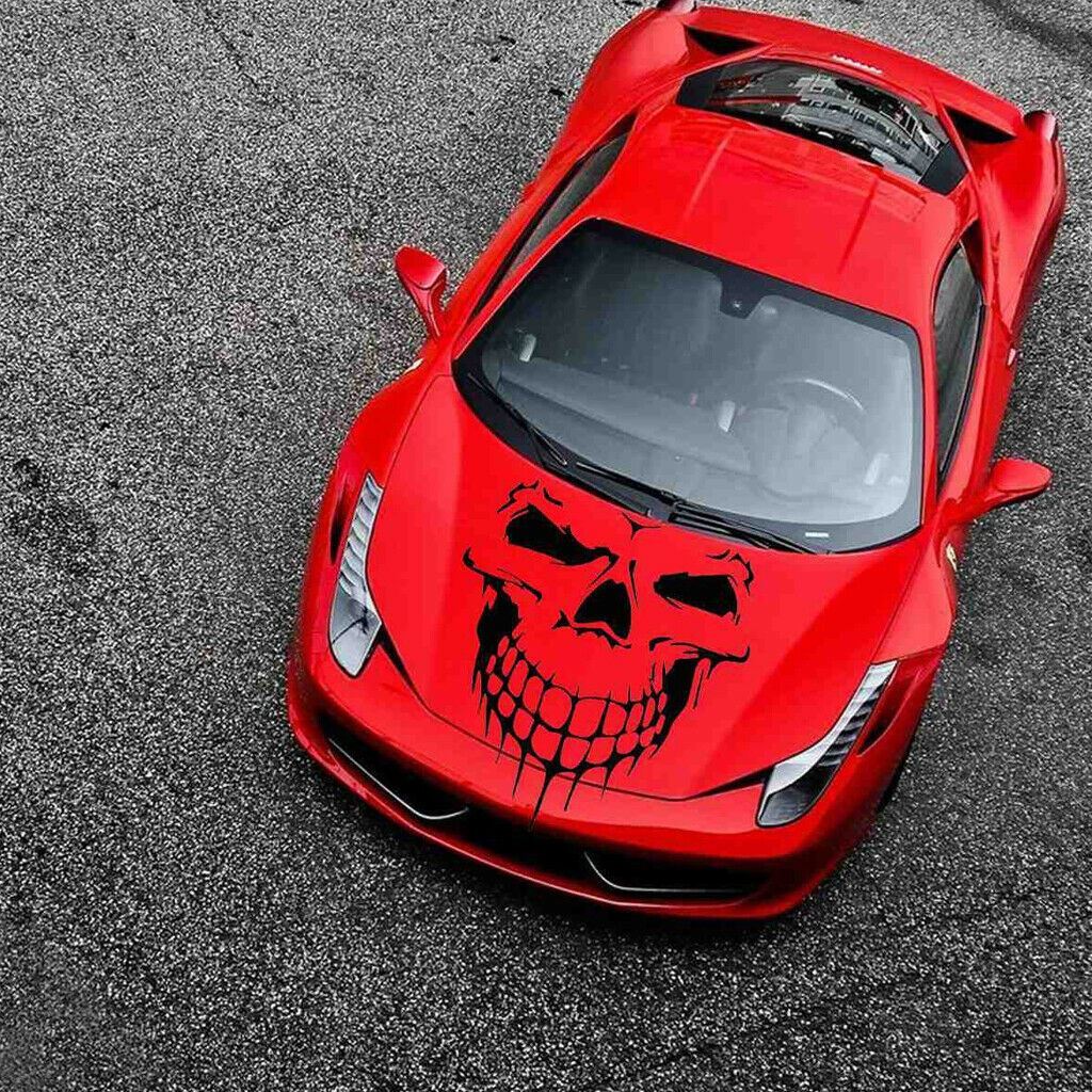 Skull Hood Decal Large 22″ Graphic Sticker for Truck Jeep Car Trailer Boat Vinyl