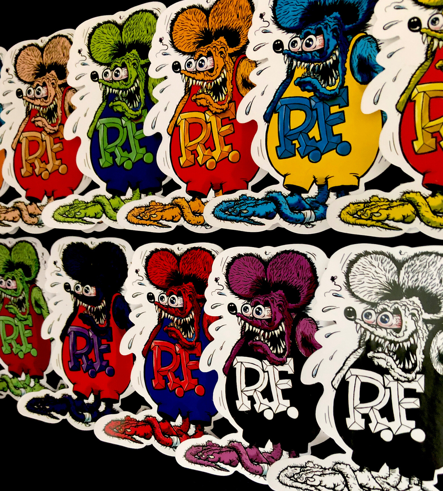 RAT FINK STICKER “THE ULTIMATE COLLECTION” LIMITED (3 1/4 X 4“￼) 1 SET 11-TOTAL