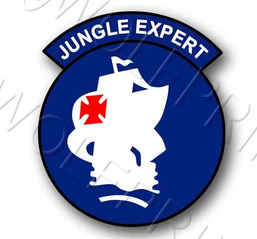 Army Jungle Expert 4″ Tall Sticker USA Vietnam Banana Boat Military Decal