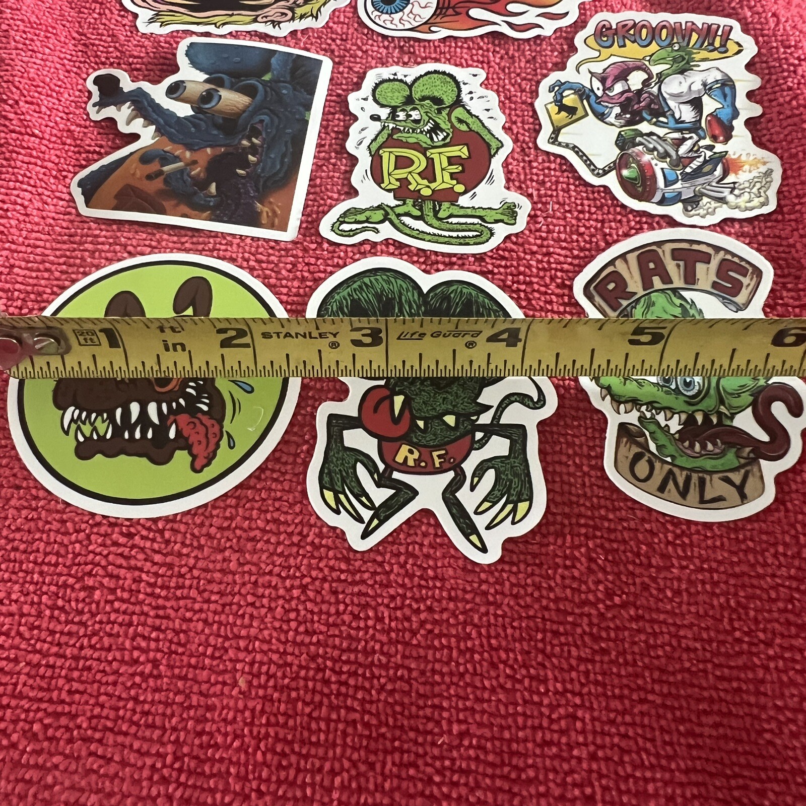 🔥 8 Rat Fink Mouse Ed Big Daddy Roth Hot Rod Art Vinyl Decal Sticker Car Truck