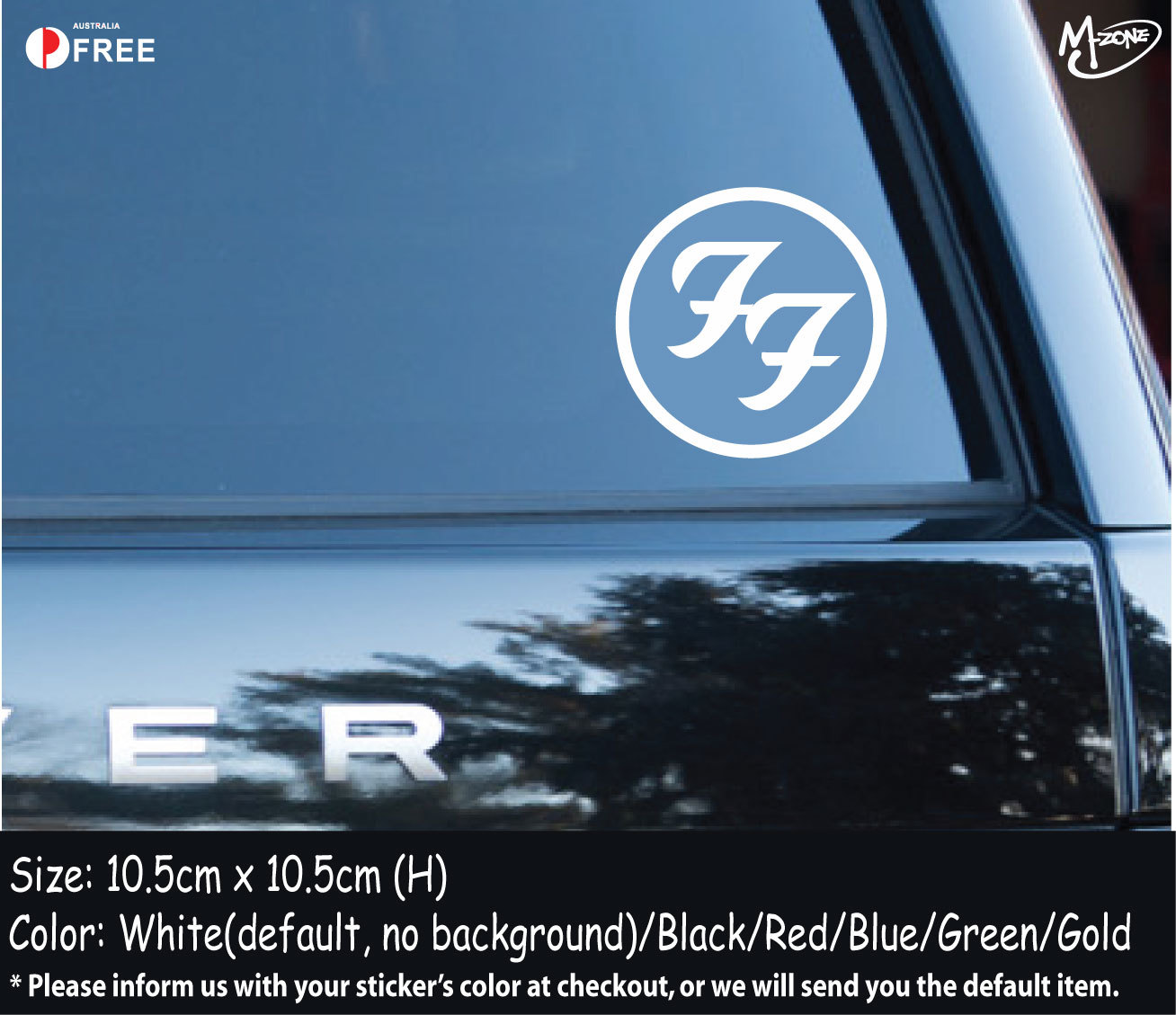 FooFighters Stickers Reflective Car Decals Stickers Rock Band Logo Best Gifts =