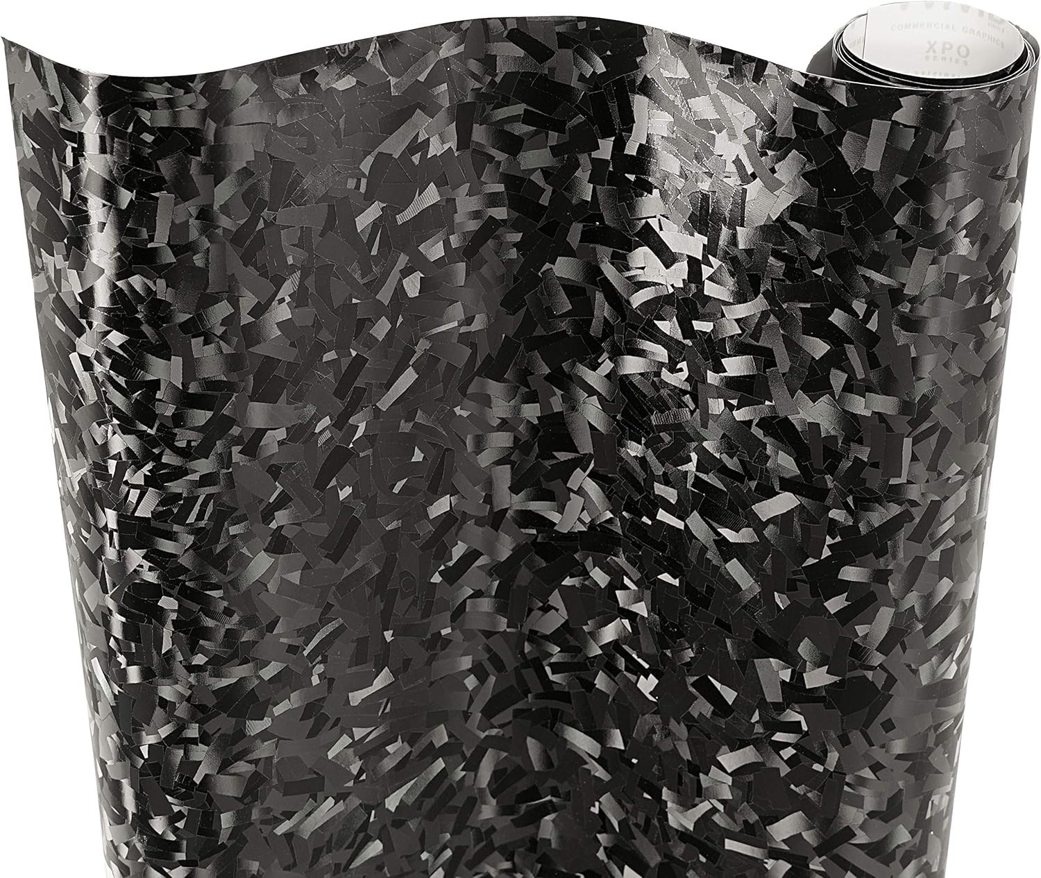 Forged Composite Carbon Vinyl Wrap Roll – Black, 1ft x 5ft for Cars