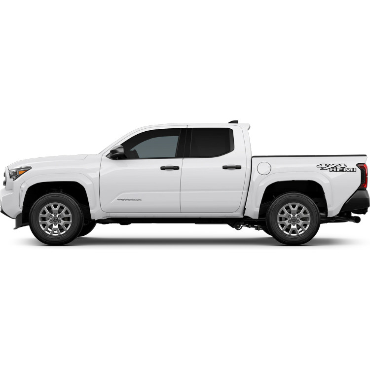 4×4 Vinyl Hemi Decal for Trucks (Black)
