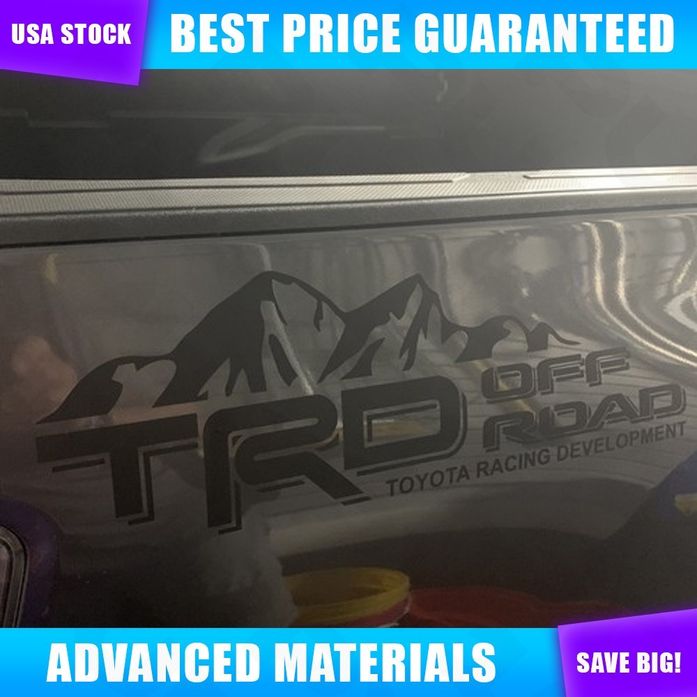 2pcs For Tacoma Tundra 4runner Off Road 18″x6″ Side Truck Decals Vinyl Stickers