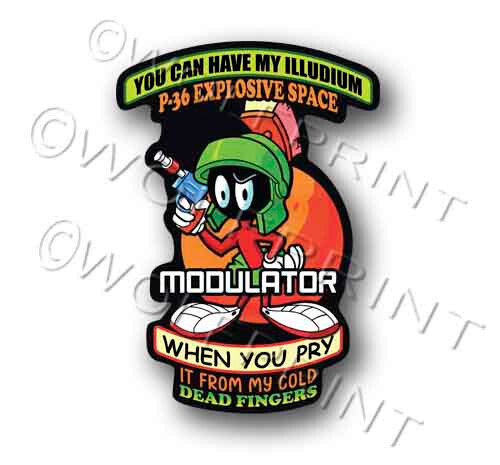 Marvin Martian 5″ Tall | 2nd Amendment Vinyl Sticker | 2A Window Decal