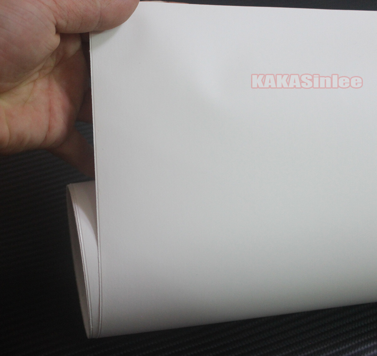 White Stretch Matte Dull Finish PVC Car Vinyl Wrap Sticker Film Bubbles Free US