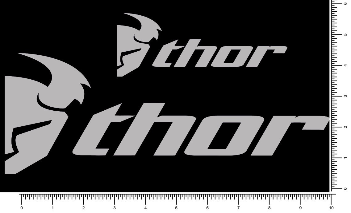 Thor Racing Die Cut Team Sticker Motocross 2 Pack 10.5″ and 5.5″ MX