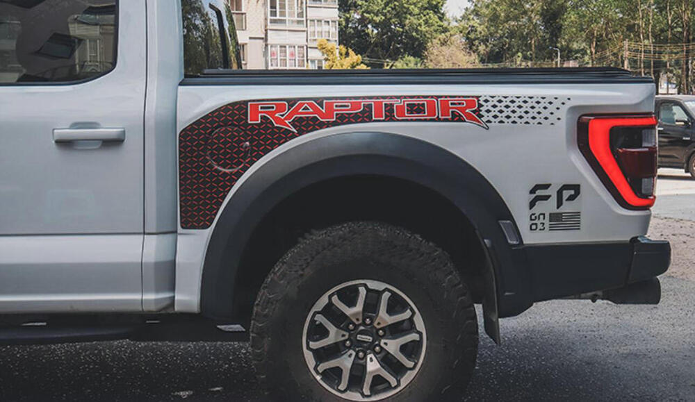 Car Hood Sticker Trunk Stripe For Ford Raptor 2022 2023 Bed Box Decal Full Set