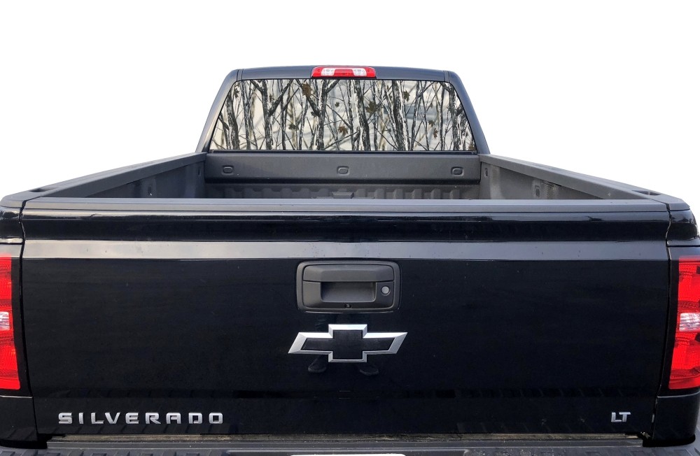 Camouflage Camo Pickup Truck Rear Window Graphic Decal Tint Hunter Snow Storm