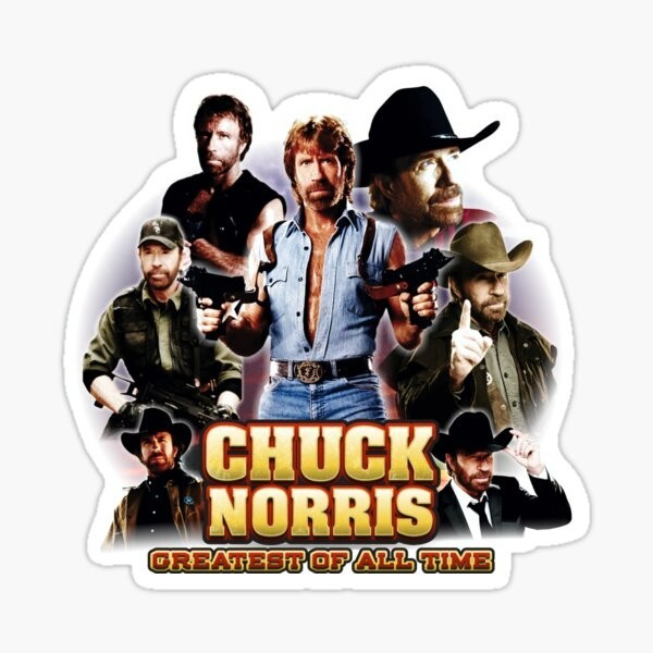 RIP Chuck Norris sticker walker ranger texas
