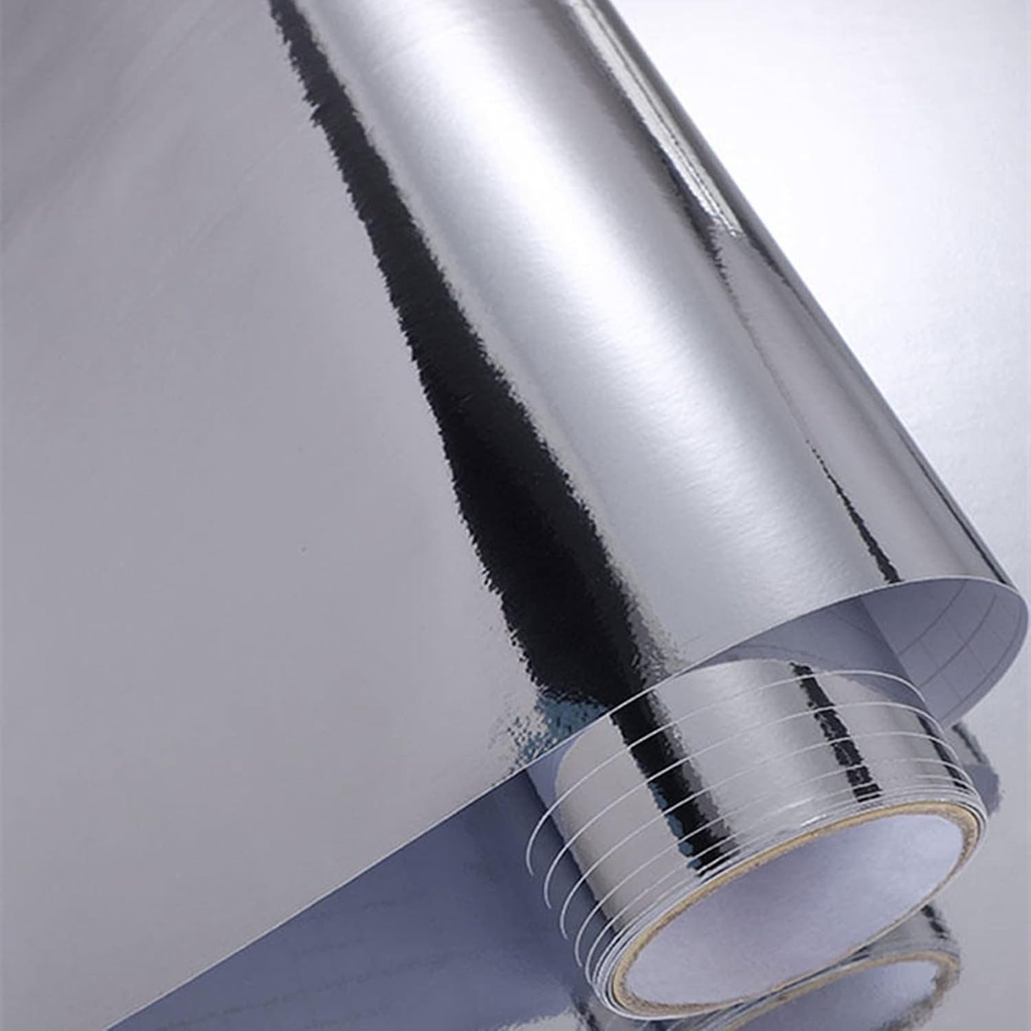 12”x78”Chrome Mirror Silver Vinyl Wrap Sticker Decal Film Sheet