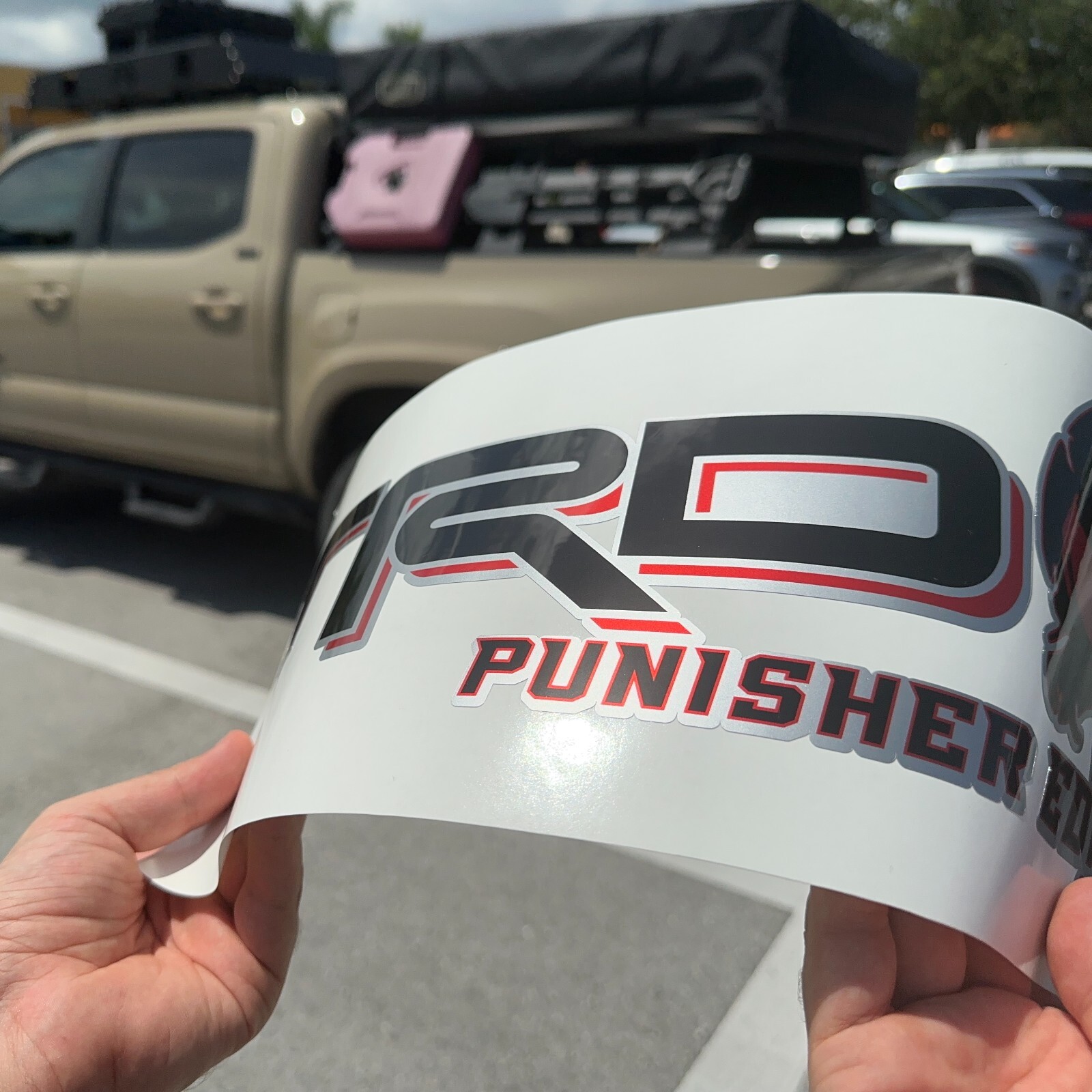 TRD Tacoma Skull Bedside Accessories Exterior Sports Punisher Edition Decals