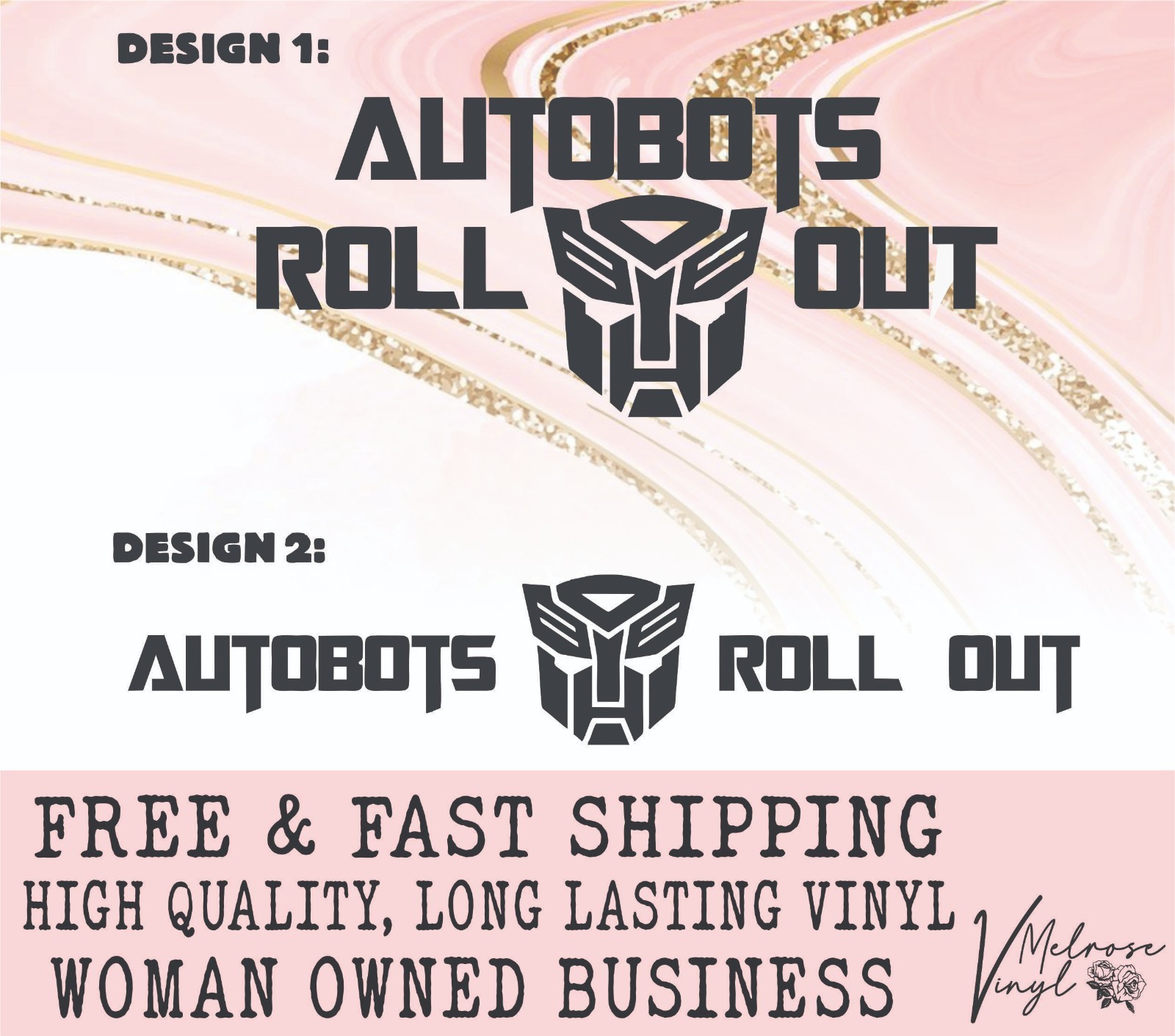 Autobots Roll Out Transformers Vinyl Decal Sticker for Cars/Windows/Cups