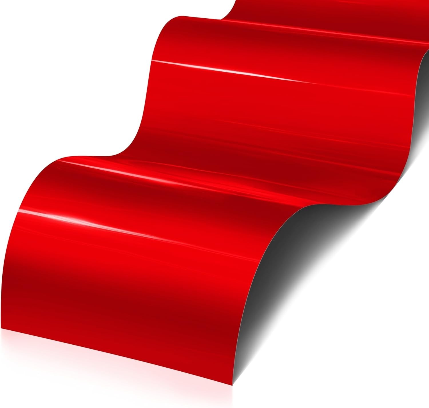 Stretchable Gloss Red Vinyl Wrap 1ft x 5ft – Flawless Finish for Any Vehicle