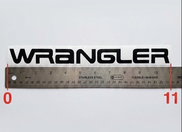 Car Stickers Fits YJ Wrangler, Vinyl Sticker Decal 11”
